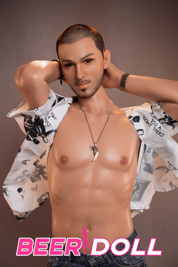 mannliche Silikonkopf Puppe